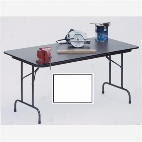 Folding Table - White - Fixed Height