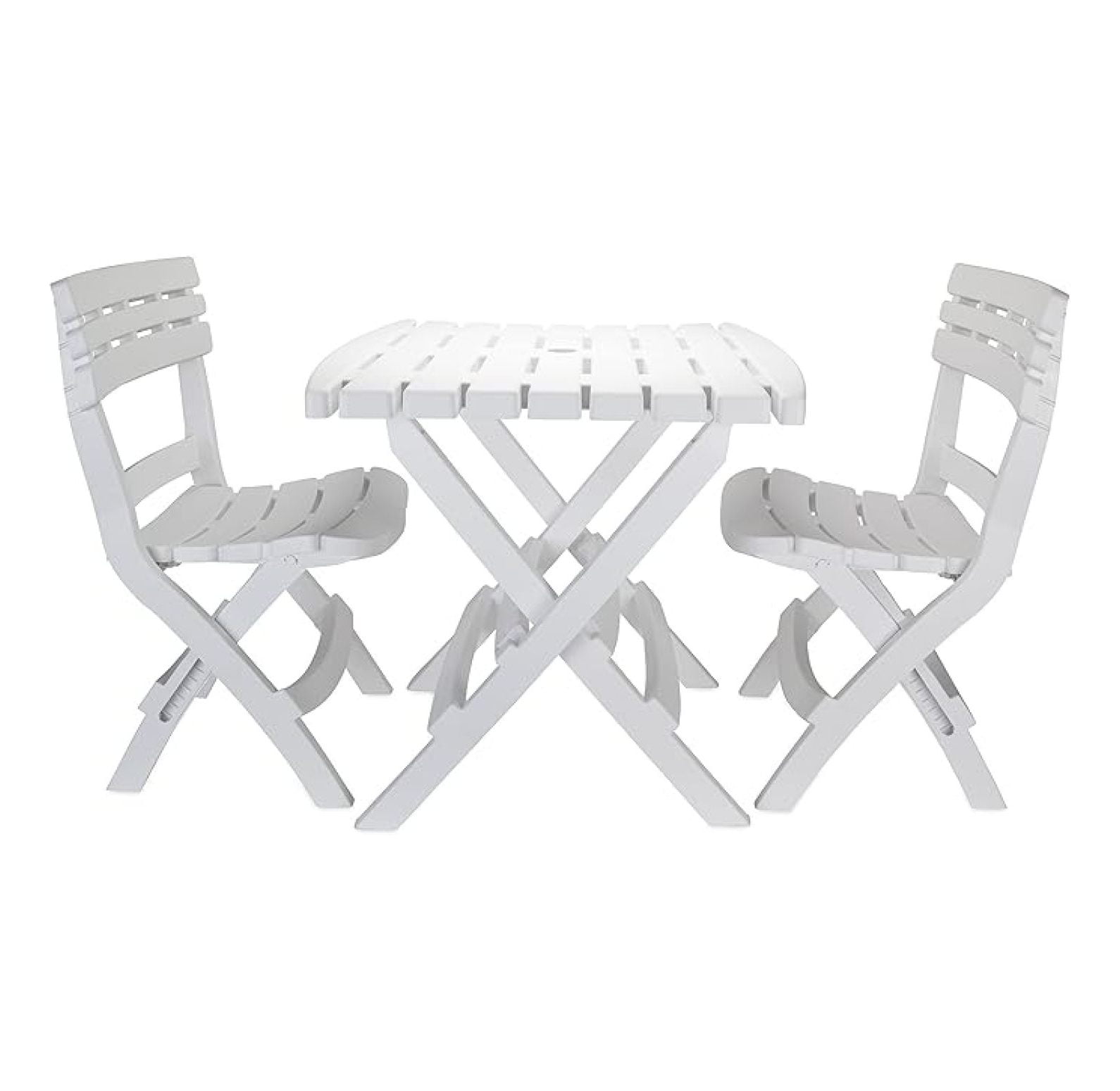 Folding Table and Chair Set - 3 Piece Outdoor Camping Table Set ...