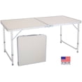 thumbnail image 1 of Folding Tables 4ft Heavy Duty Portable Folding Table, White, 1 of 9