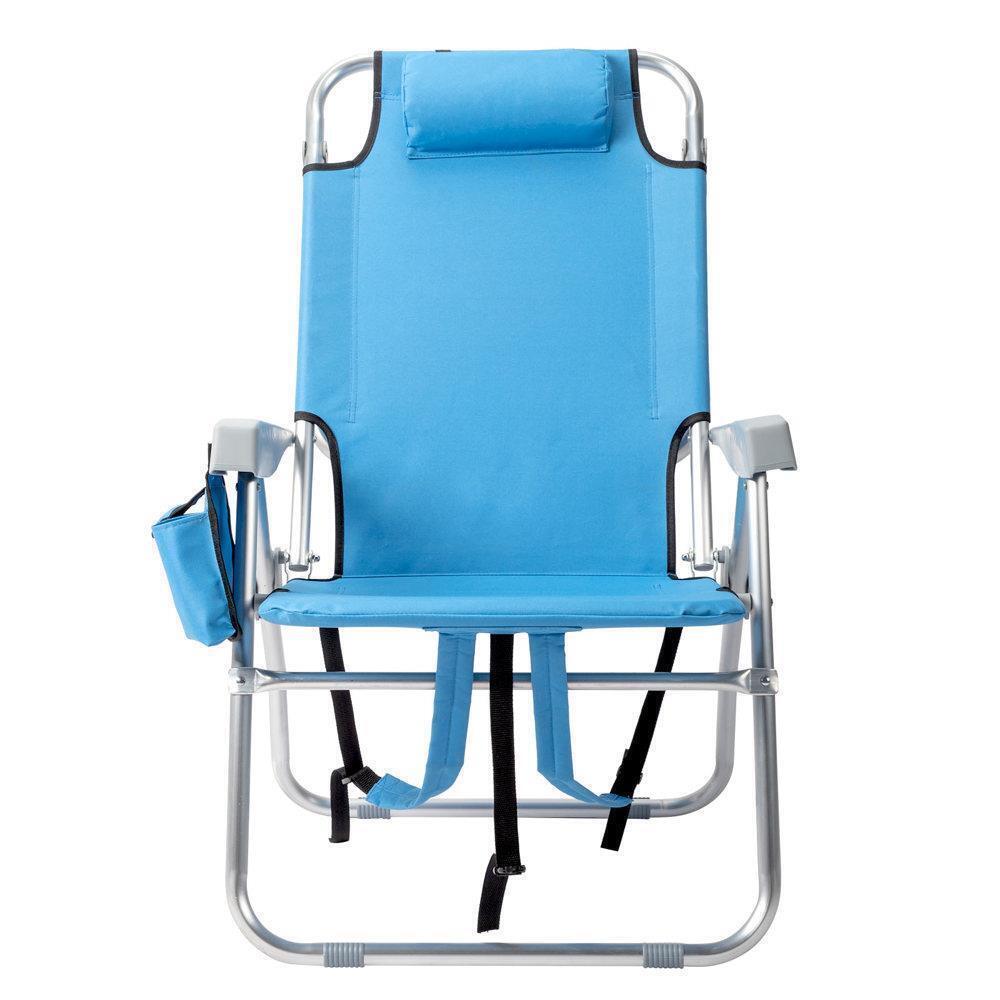 Folding Tall Backpack Beach Chair Heavy Duty Camping Chair for Outdoor