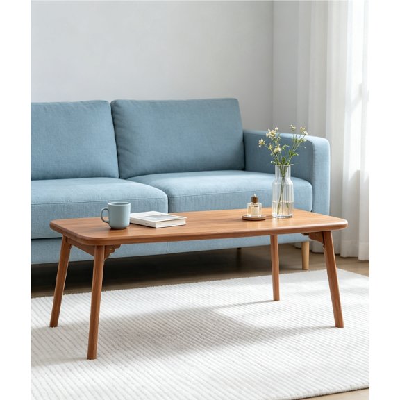 Folding Tatami Low Table Portable Space-Saving Floor Table for Sitting on Floor, Living Room, Bedroom