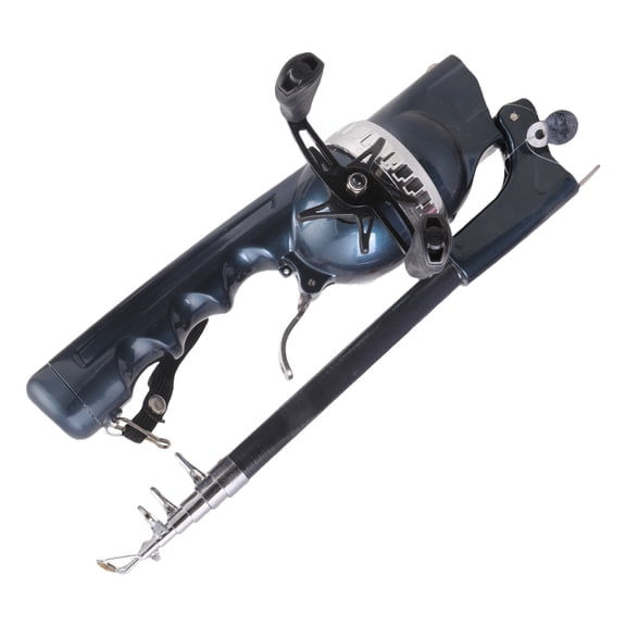 Folding Telescopic Fishing Rod Rotating Fishing Poles with Reel Arm For Easy Portability And Single Handed Casting