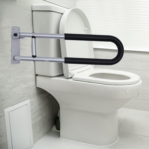 Folding Toilet Handicap Grab Bars Rails Handrails Bathroom Support Safety Rail