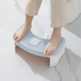 thumbnail image 1 of Folding Toilet Stool, Squatting Poop Stool, Bathroom Potty Step Stool, Toilet Assistance Steps, Step Stool, Fits All Toilets, Detachable ＆ Stackable, 1 of 7