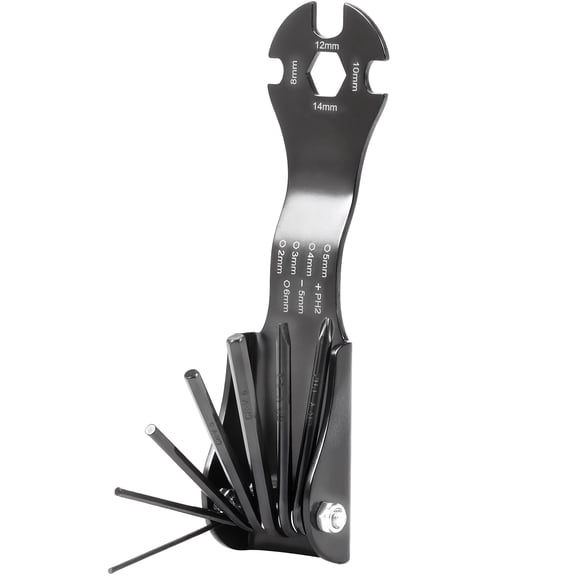 Folding Tool Set with Screwdrivers and Wrenches Portable Screwdriver Set Including Allen Wrenches for Household Repair