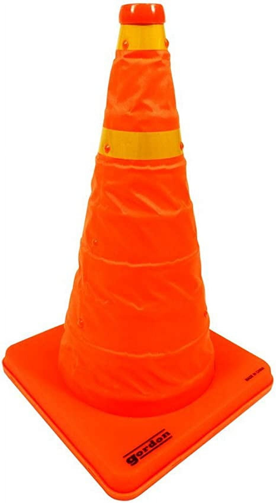 Folding Traffic Cone Foldable Emergency Roadside Cone (with Reflectors)