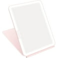 thumbnail image 1 of Folding Travel Mirror Lighted Makeup Mirror with 72 LEDs 3 Colors Light Modes, USB Rechargable, Portable, Ultra Thin, CompactVanity Mirror with Touch Screen Dimming for Cosmetic (Pink), 1 of 6