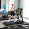 thumbnail image 1 of Folding Treadmill Auto Incline for Running, Jogging, Walking with 15-Level Adjustment, 12 Preset Training Programs on Large LCD Display and 3.5 Horse Power for Home & Office & Gym Workout, 1 of 9