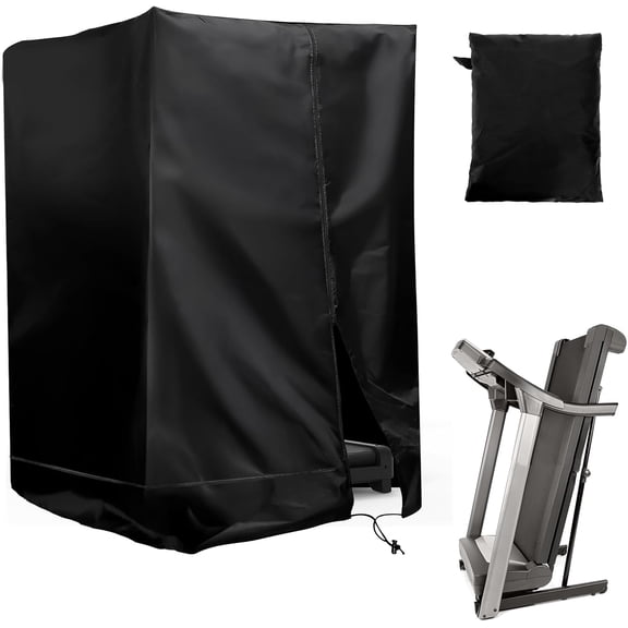Folding Treadmill Cover, Waterproof Treadmill Cover with Zipper, Drawstring, Storage Bag, Dust-proof Run Exercise Cardio Train Machine Protector for Home, Sport, Fitness, Indoor, Outdoor