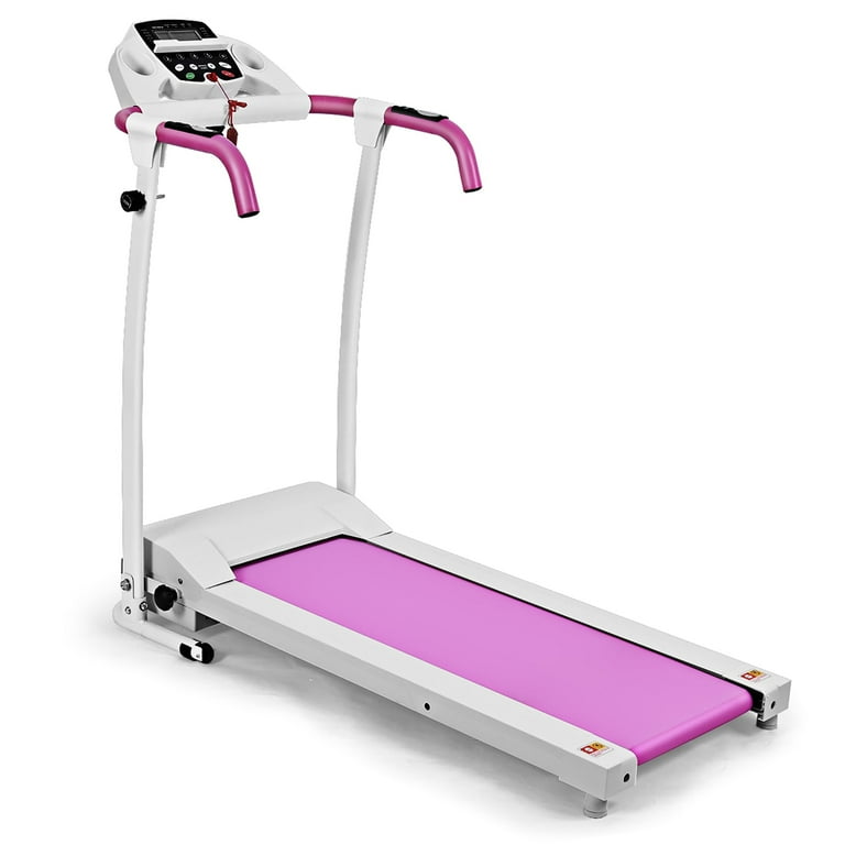 Folding Treadmill Electric Motorized Power Fitness Machine Pink Walmart