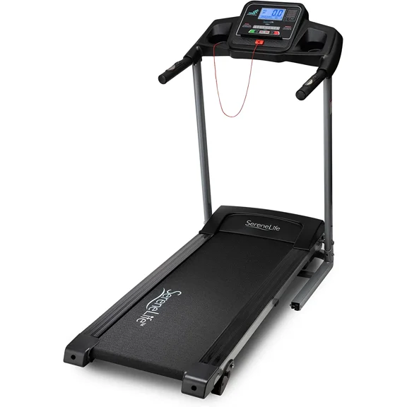 Folding Treadmill Electric Motorized Running Machine - 12 Pre-set Program,Digital Smart Treadmill with 4 Selectable Incline Levels