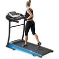 thumbnail image 1 of SWERTOY Folding Treadmill, Electric Treadmill with 41.3” x 15.7” Ultra Large Running Belt, Heart Rate Monitor, Easy Accembly, 7.5 Mph Speed for Home Gym, 1 of 8