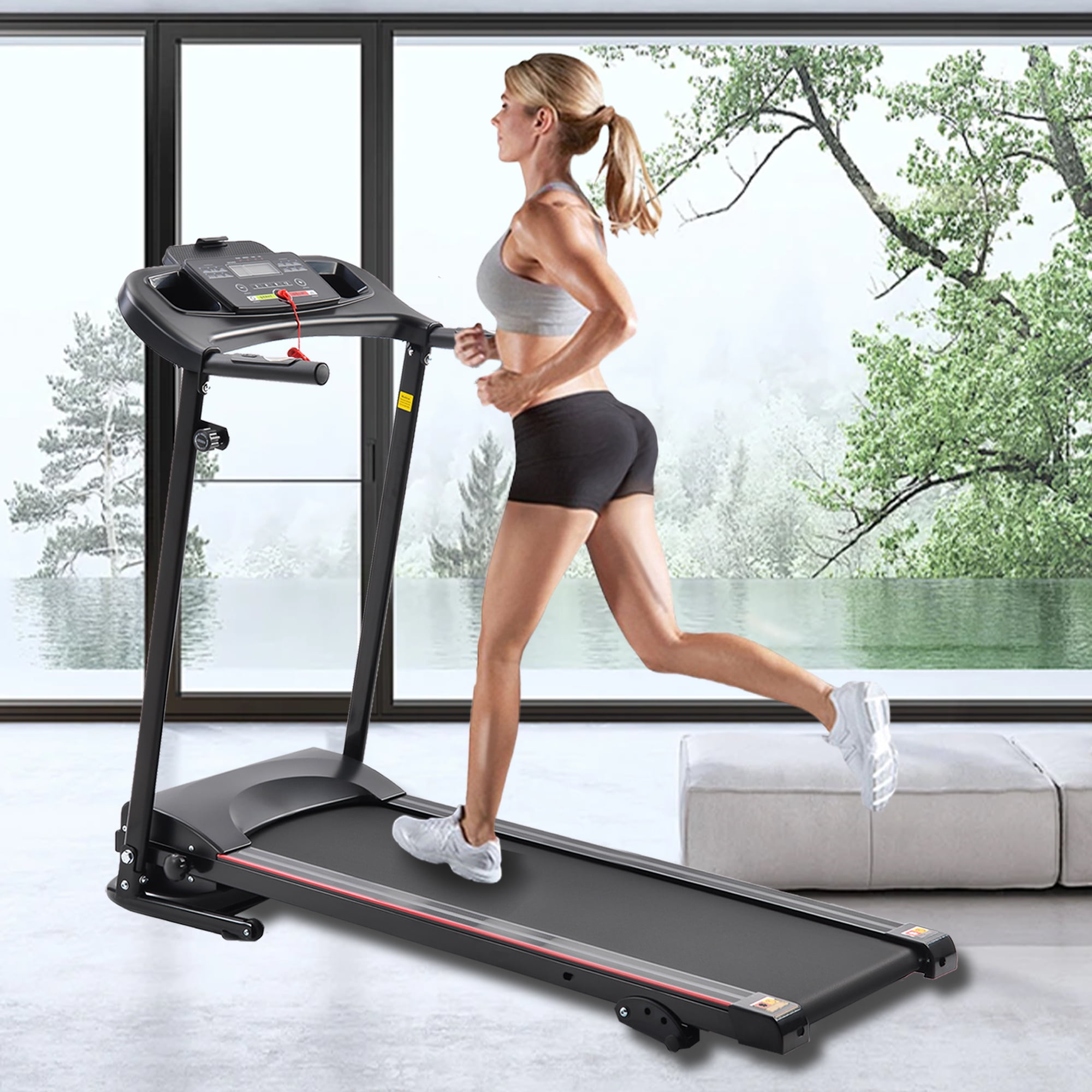 Treadmill Small Workout Equipment For Home Incline Small Footprint