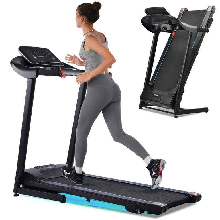 X510G Foldable Motorized Treadmill with Bluetooth 300LBS Capacity 17 Wide Perfect for Home Gym Walmart
