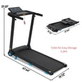 thumbnail image 1 of Folding Treadmill with Incline for Home, 3.0 HP Portable Running Walking Machine with Handrails, 265 lbs Weight Capacity, Compact Foldable Treadmill with 4 Adjustable Leveling Feet, 1 of 14