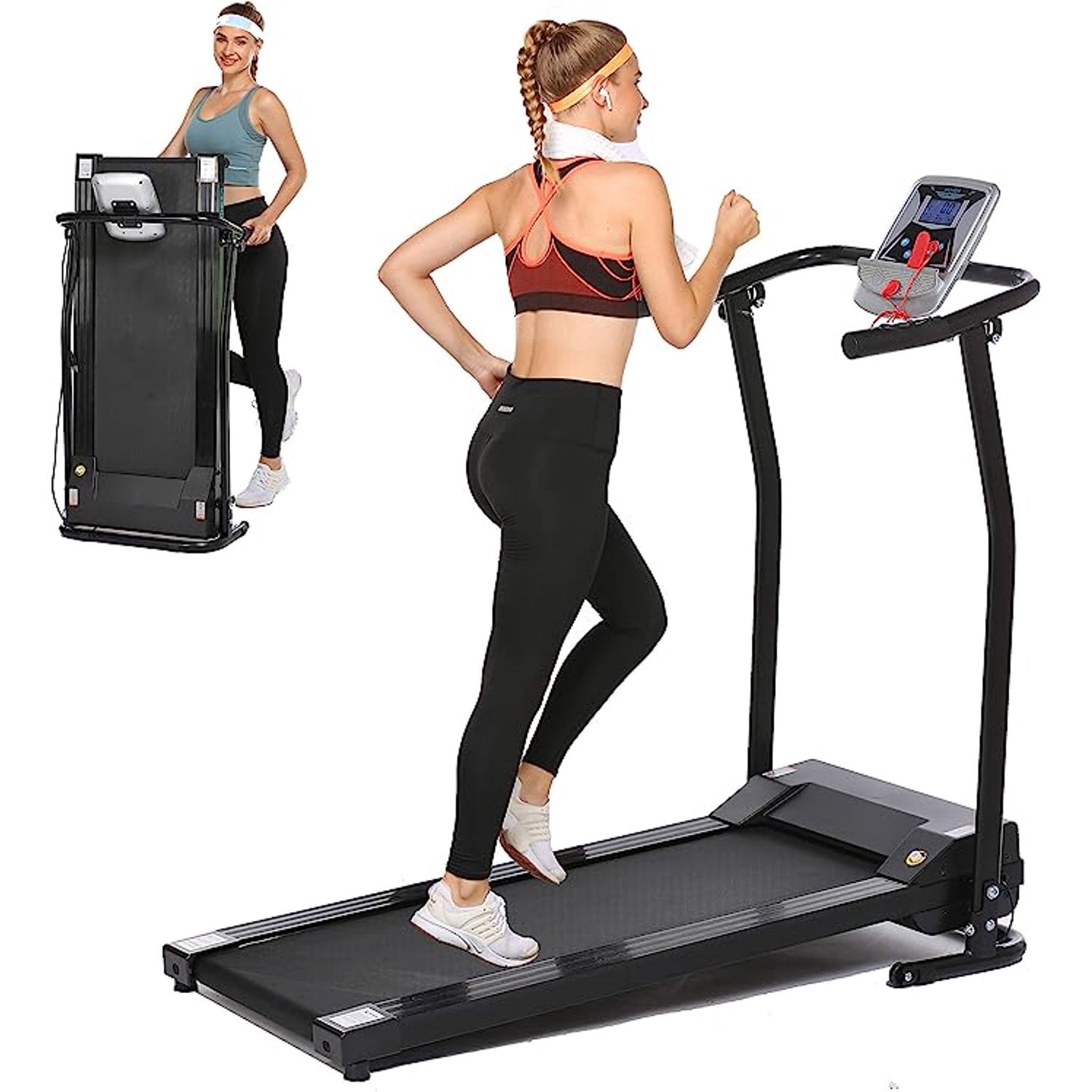 Compact Foldable Treadmill with Incline, 6MPH Speed, Jamaica Ubuy