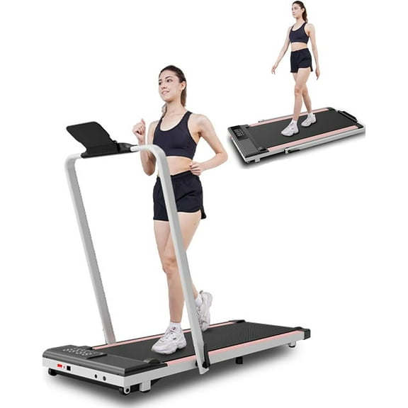 Folding Treadmill for Home,3 in 1 Under Desk Treadmill for Home&Office,Speed Range 7.5mph,300lbs Weight Capacity