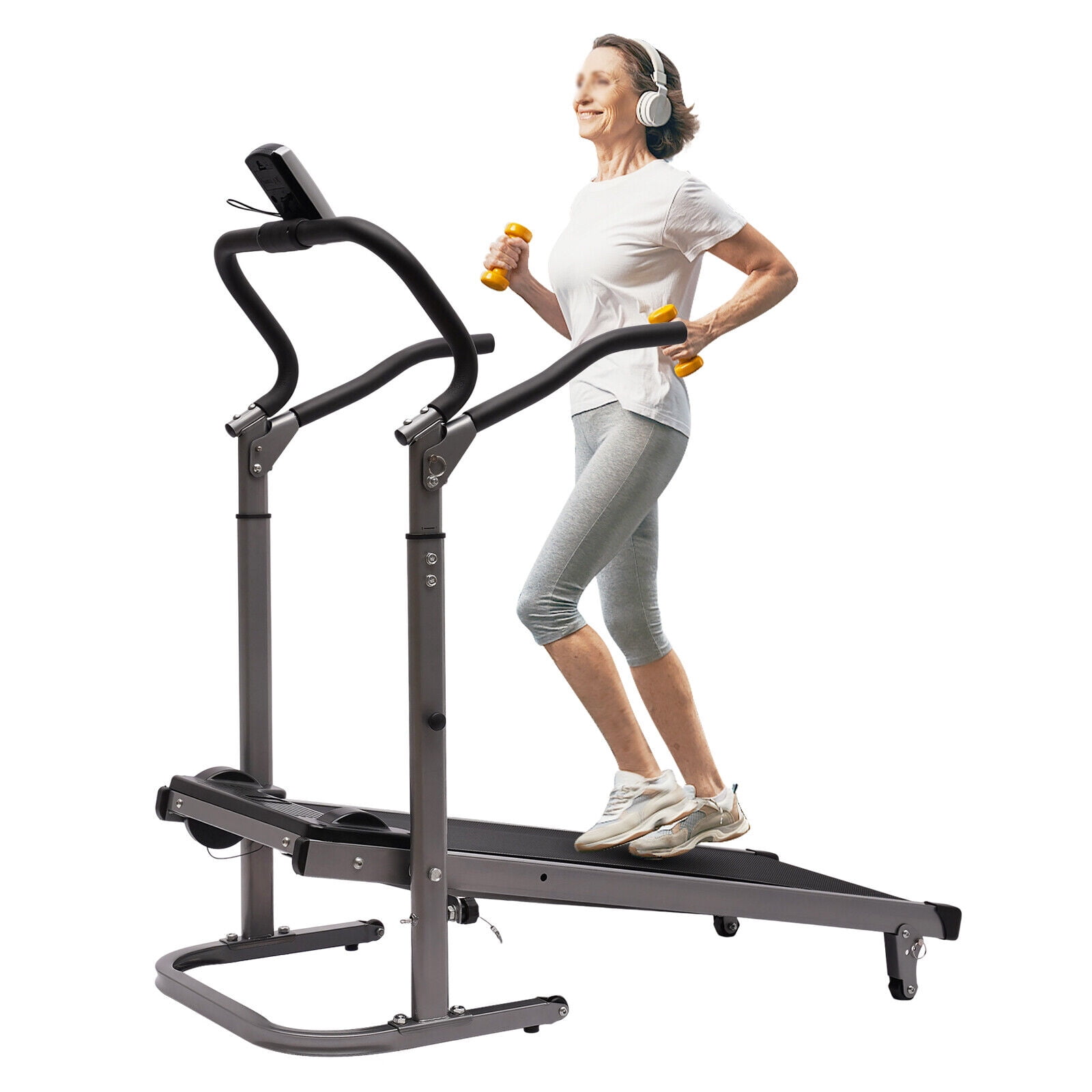 Sunny Health Fitness Slim Flat Treadmill Home Under Desk SF T7945 Walmart