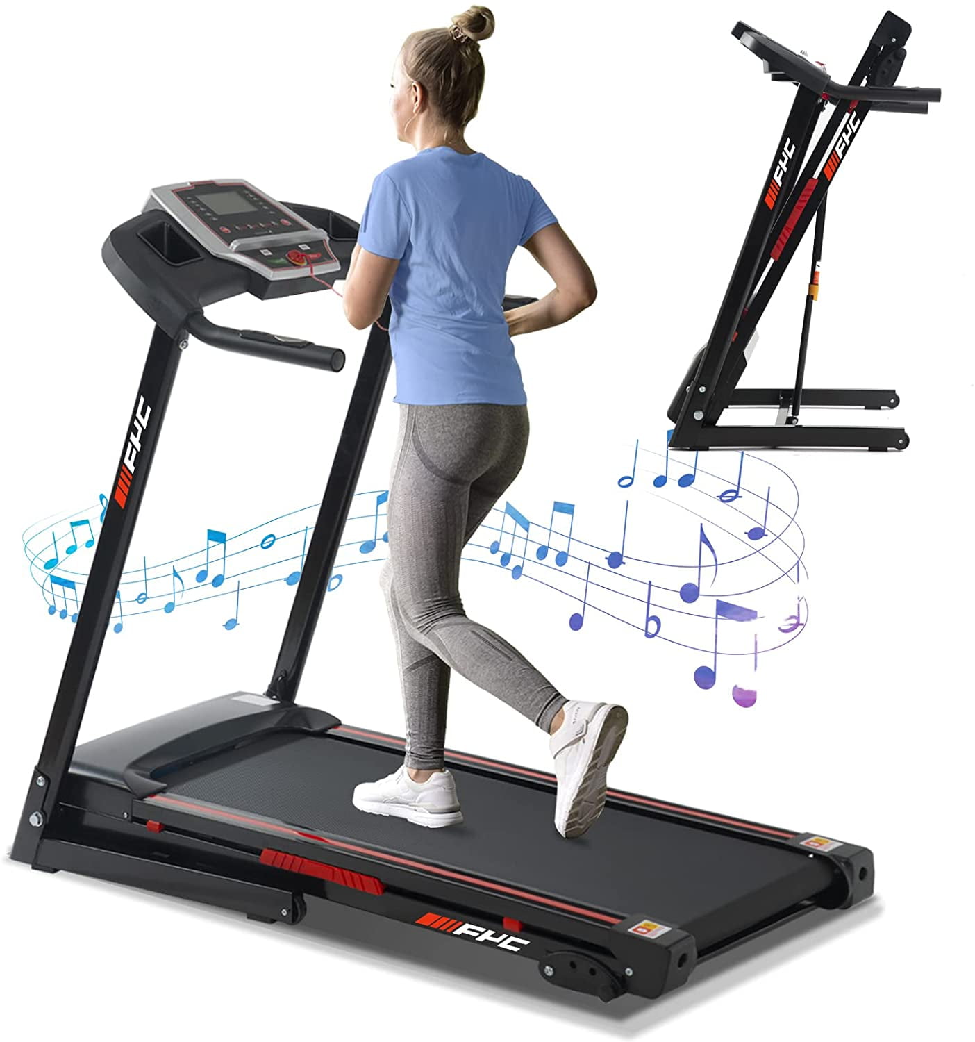 Goplus 2.25HP Folding Treadmill Electric Power Home Fitness Walking and Incline Adjustable Walmart
