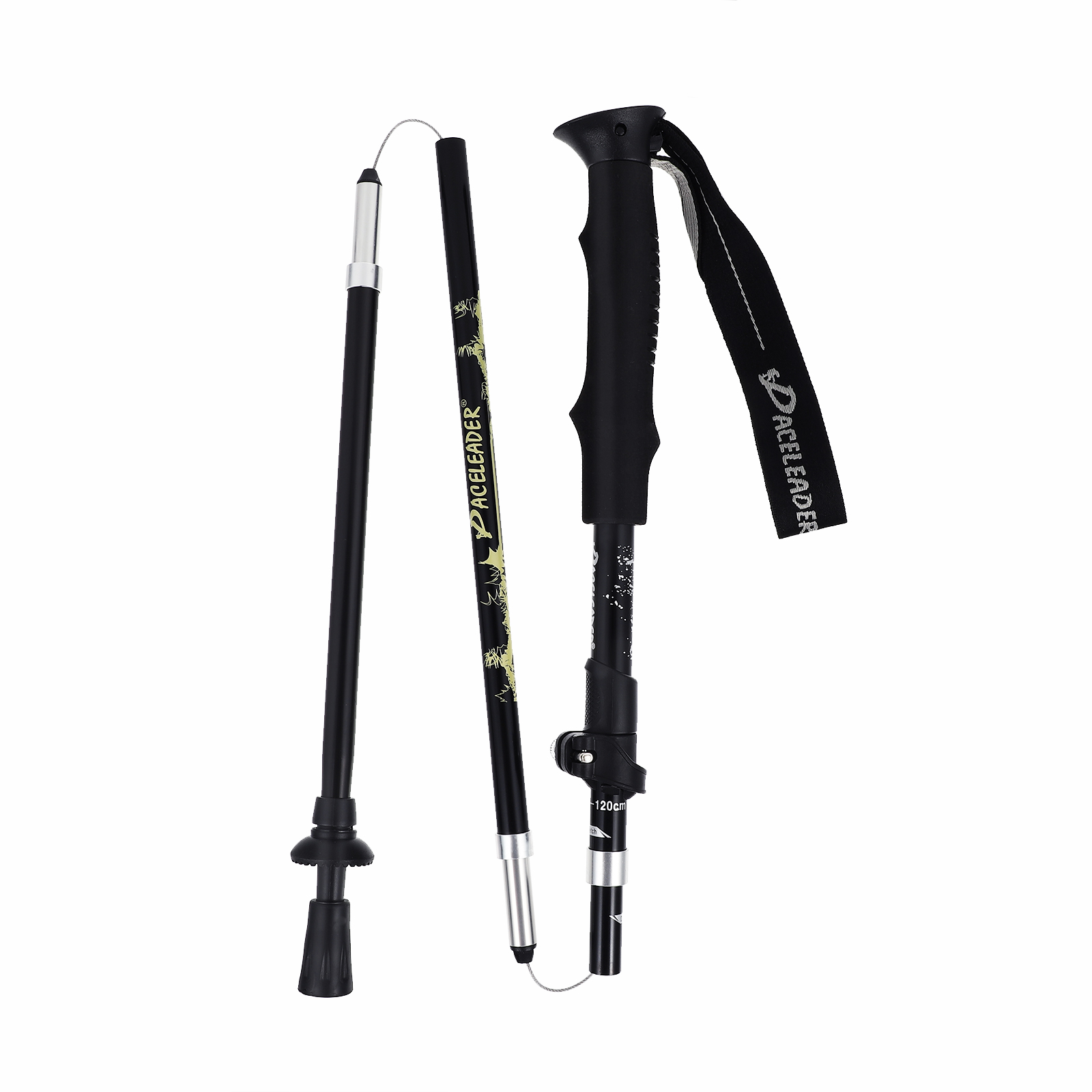 Folding Trekking Poles Travel Portable Aluminum Alloy Climbing Stick