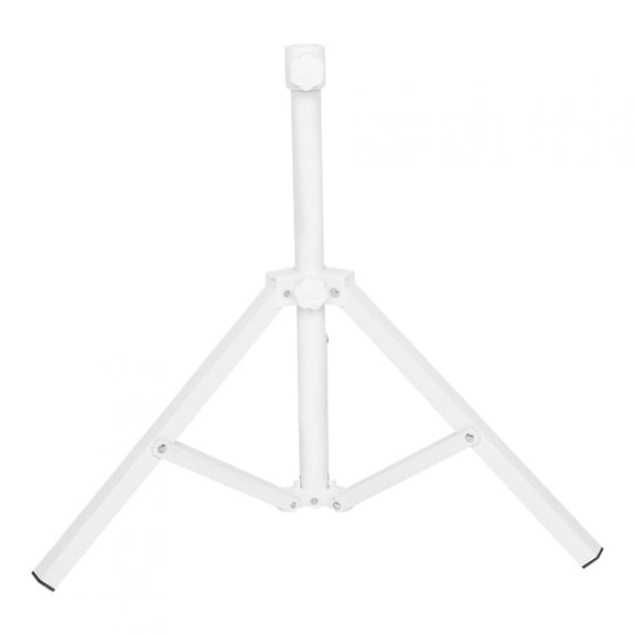 Folding Triangular Iron Sun Umbrella Stand Support Base - Heavy Duty 17.9 Inch Outdoor Beach and Garden Parasol Anchor with Adjustable Tension Screw (17.9" H / 45.5 cm)
