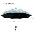 Folding Umbrella Auto Open Compact Sun Rain Umbrellas Easter Spring