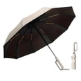 thumbnail image 1 of Folding Umbrella Large Canopy for One Person Compact Travel Umbrella with Hook Handle Portable Collapsible Umbrella for Backpack Carry and Outdoor Commuting, 1 of 13