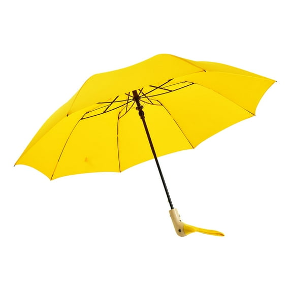 Folding Umbrella Rainproof Cute Travel Umbrella for Men Women Street Summer Yellow