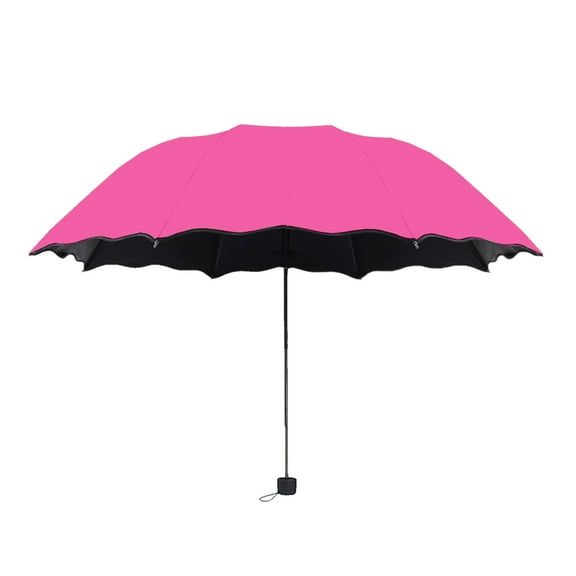 Folding Umbrella for Rain and Sun Protection-Uv Block Windproof Compact - 43"*25" Umbrella for Raining Sunny Days Night Time Use - Multiple Colors