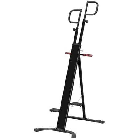 Folding Vertical Climber Exercise Machine, Height Adjustable Climbing Machine with LCD Monitor and Transport Wheels, Stair Stepper for Full Body Workout, Black$$Sport & Recreation Other
