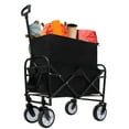 thumbnail image 1 of Folding Wagon Cart Beach Wagon Heavy Duty Utility Cart Utility Wagon Grocery Cart for for Camping, 1 of 6