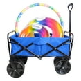 thumbnail image 1 of Folding Wagon Garden Shopping Beach CartAssembled Blue 38.1L' x 19.7W' x 42.1H', 1 of 5
