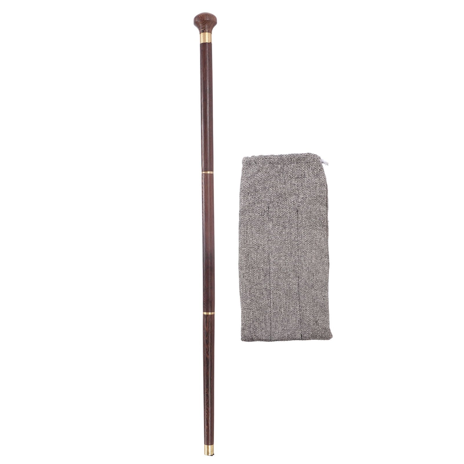 Folding Walking Cane, Hiking Walking Sticks 3 Sections Wooden Walking ...