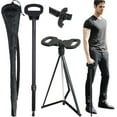 thumbnail image 1 of Folding Walking Cane with seat for Men & Women,2-in-1 Adjustable Portable Cane Chair,Walking Stick with Seat for Seniors & Adults,Crutches Stool with Carry Bag for Hiking Traveling, 1 of 8