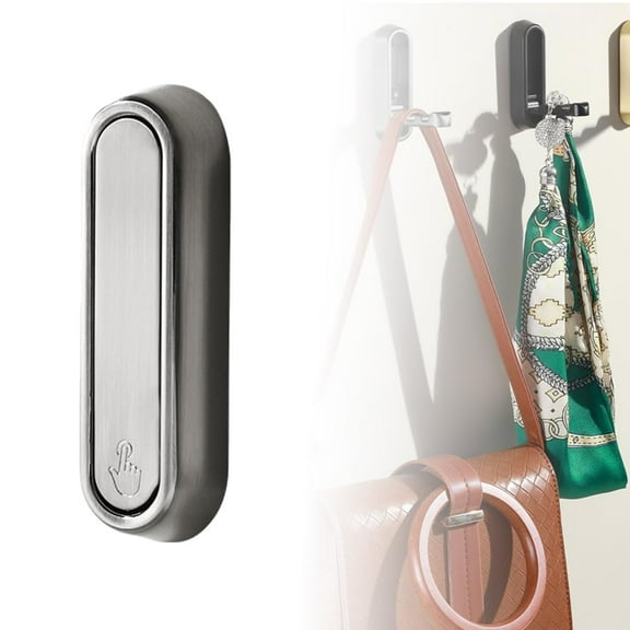 Folding Wall Hook, 2025 New Flip Down Hook Folding Heavy-Duty Coat Hooks Wall, Minimalist Style Porch Key Valet for Walls Hanging Coat Towel Hat Backpack (