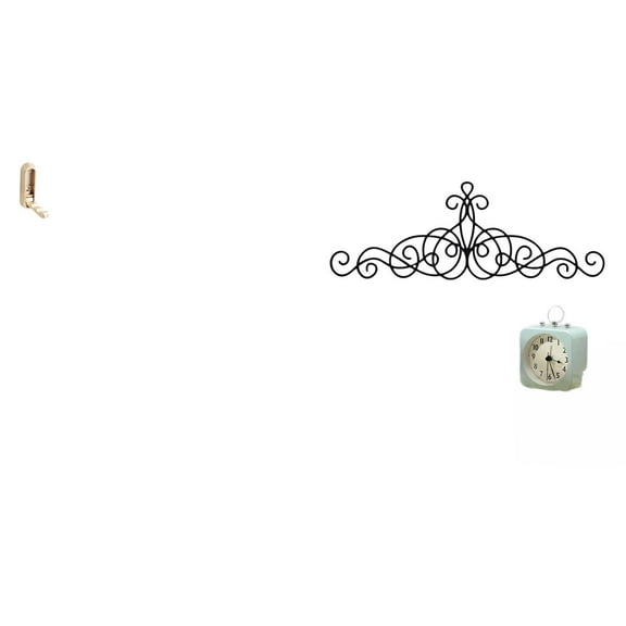 Folding Wall Hook Metal Wall Decor Scroll Wall Art Durable Zinc Alloy Design for Bathroom Closet Entryway