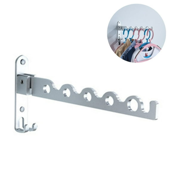 Folding Wall Mounted Clothes Suit Hangers Rack