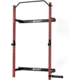 thumbnail image 1 of Folding Wall Mounted Squat Rack, Multi-Functional Power Rack for Home Gym Small Spaces, 1000 Pounds Capacity Foldable Squat Rack with Attachments, 2.36" x 2.36" Space Saving Power Cage, 1 of 7