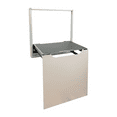 thumbnail image 1 of TOHU Folding Wall Mounted Stool - Space Saving Shower Seat with Armrests for Bathroom and Shower Use Without Armrests, 1 of 9