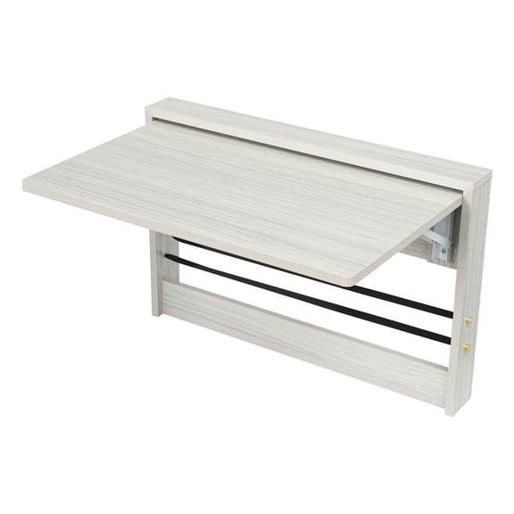 Folding Wall Table, Fold Down Table Wall Mounted, Round Corners Folding Table