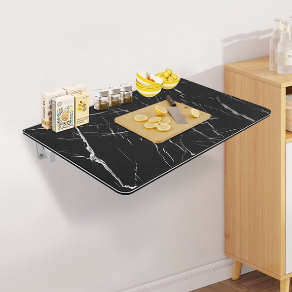 Folding Wall-mounted Wall Desk Folding Dining Table, Wall Mounted Save Space Foldable Table