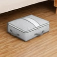 thumbnail image 1 of Folding Wardrobe Storage Box with Lid | Under Bed Organizer for Clothes, Sweaters & Pants | Foldable & Stackable Non-Woven Fabric | M, L, XL, XXL Sizes, 1 of 3