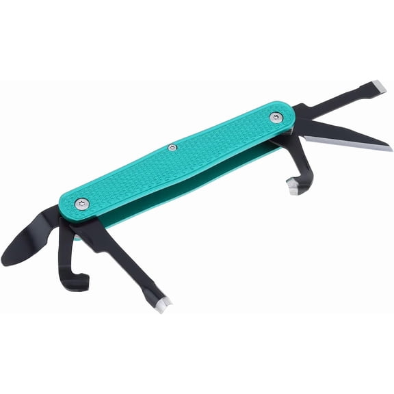 Folding Whittling Multi-Tool Knife, 6 Carving Tools, Green