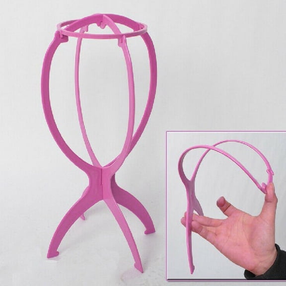 Folding Wig Cap Stand Stable Durable Hair Display Holder Tool for Stylish Mannequin Head