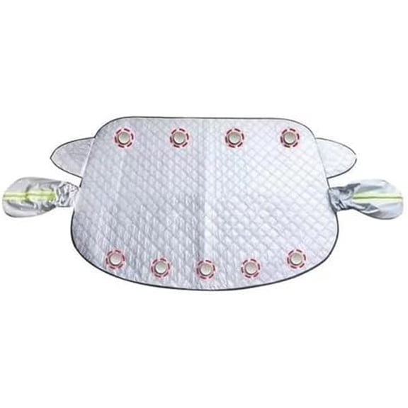 Folding Windshield Snow Cover and Sun Shield, Fits Small Sedans Mini SUVs and Hatchbacks