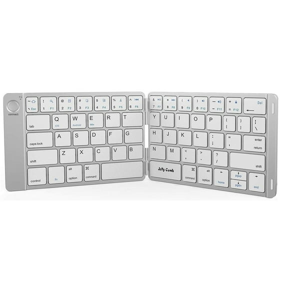 Folding Wireless Keyboard for iPhone 14/Pro/Max/Plus - Rechargeable Portable Compact