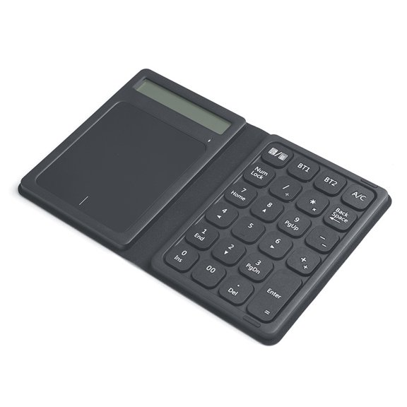 Folding Wireless Numeric Keyboard, Portable Rechargeable Wireless Numeric Keypad with Touchpad Mouse