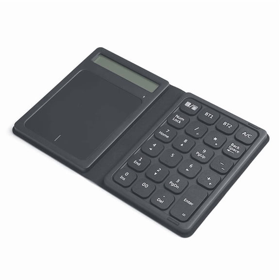 Folding Wireless Numeric Keyboard, Portable Rechargeable Wireless Numeric Keypad with Touchpad Mouse