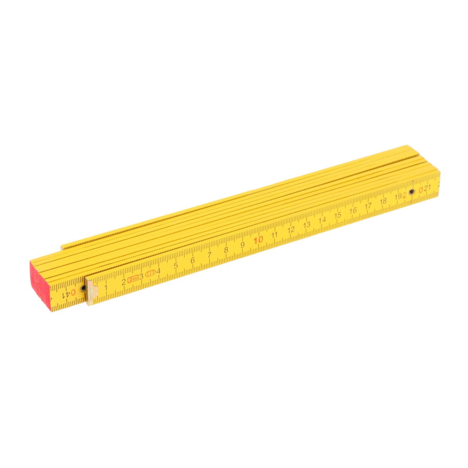 Folding Wooden Ruler, Foldable Ruler, Portable Compact Measuring Ruler Folding Wood Rule for