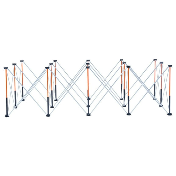 Folding Work Stand 8ft x 4ft Heavy Duty 6000lbs Capacity, Portable Collapsible Workbench for Construction, Support Scaffolding Platform Sturdy & Compact